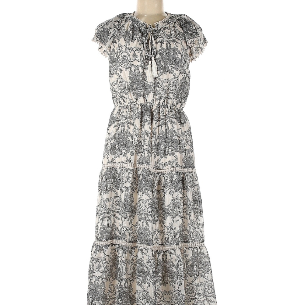 Anthropologie Flutter Sleeve Midi Dress